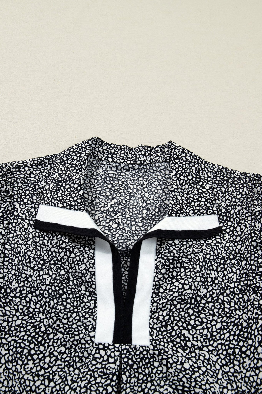 Leopard Contrast Stripe Polo Collar Dress - Rooted & Reckless Co.