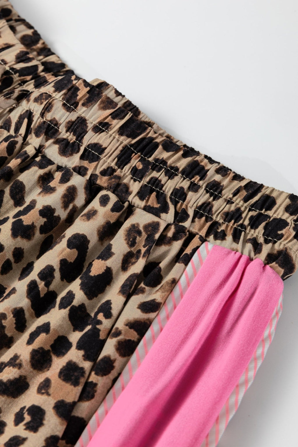 Leopard Contrast Trim Top and Pant Set - Rooted & Reckless Co.