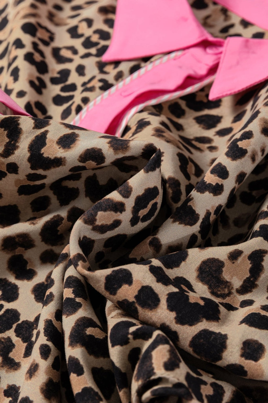 Leopard Contrast Trim Top and Pant Set - Rooted & Reckless Co.