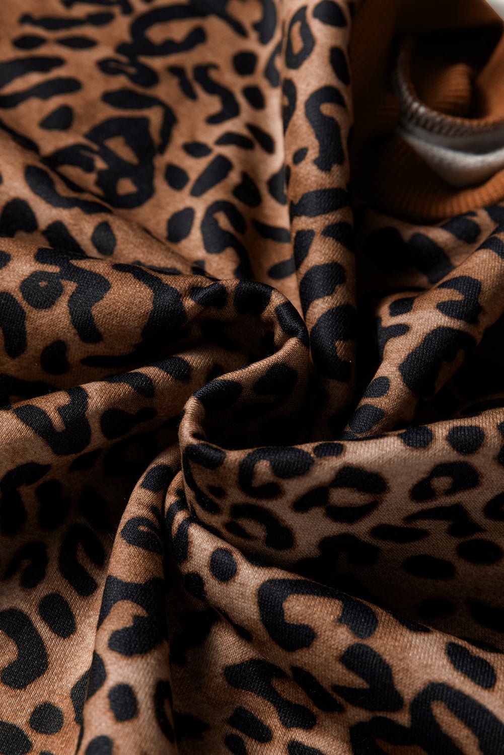 Leopard Contrast Trim Top and Pants Set - Rooted & Reckless Co.