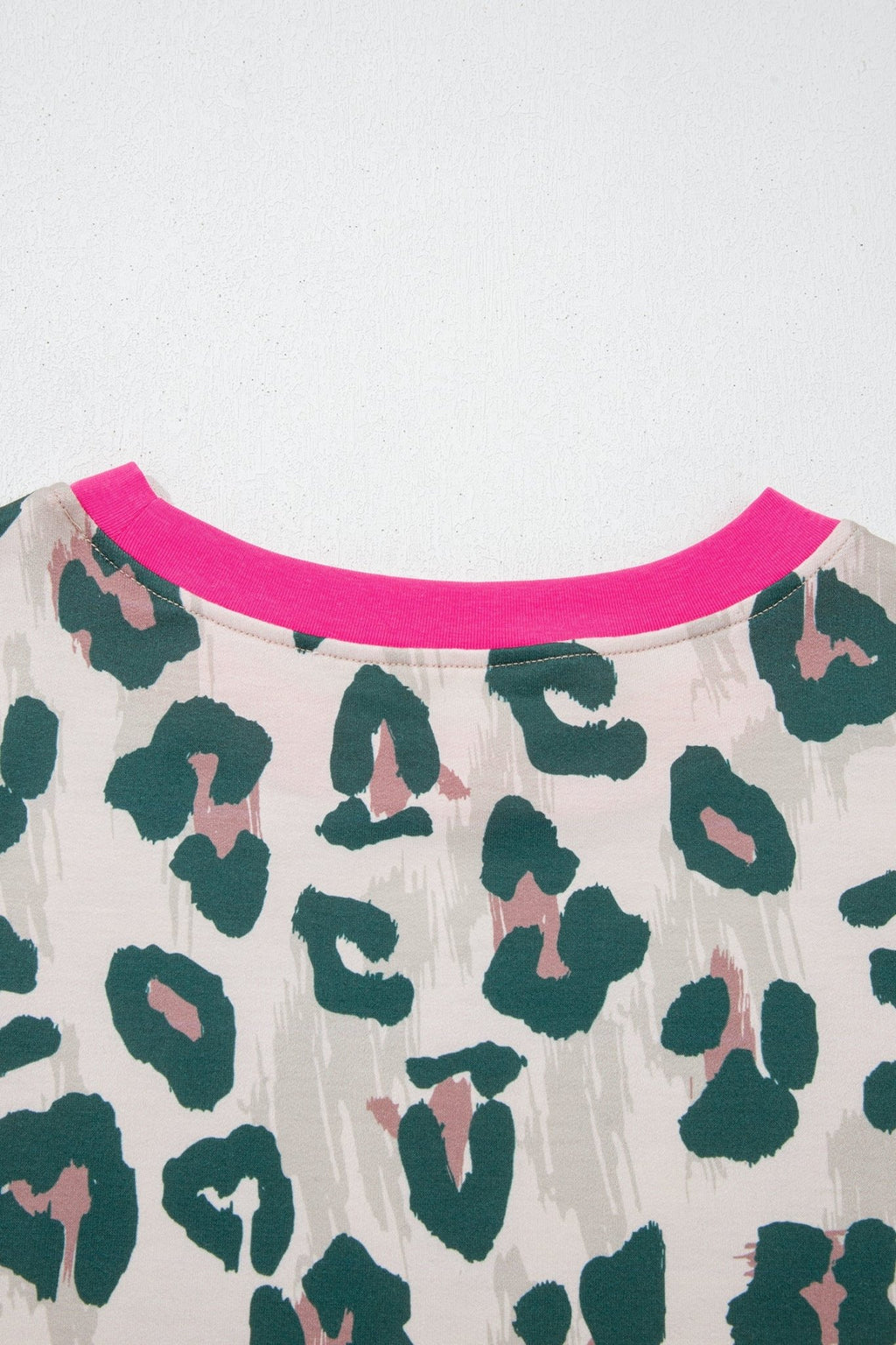 Leopard Contrast Trim Top & High Waist Shorts Set - Rooted & Reckless Co.
