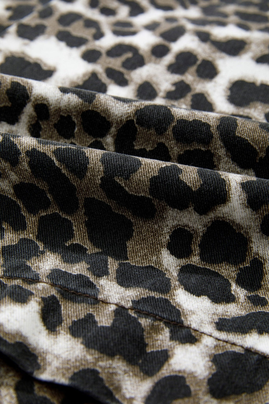 Leopard Denim Pleated Sleeveless Romper - Rooted & Reckless Co.