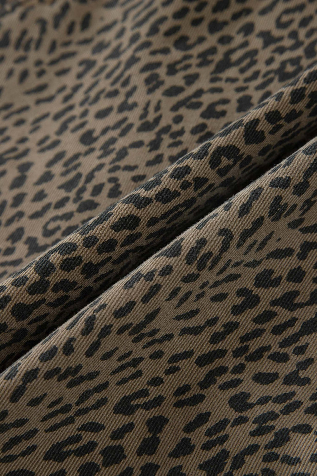Leopard Denim Tie High Waist Shorts - Rooted & Reckless Co.