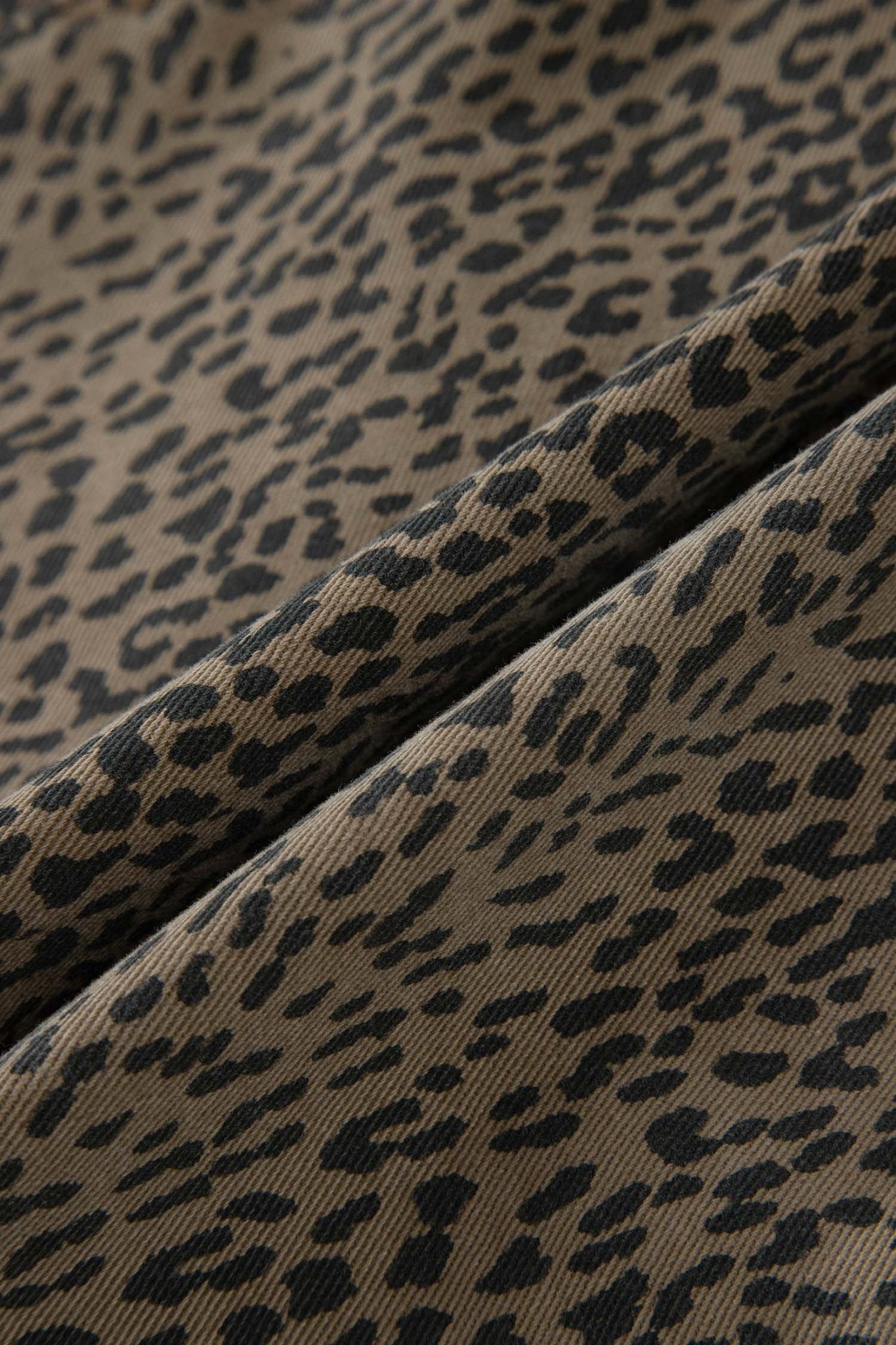 Leopard Denim Tie High Waist Shorts - Rooted & Reckless Co.
