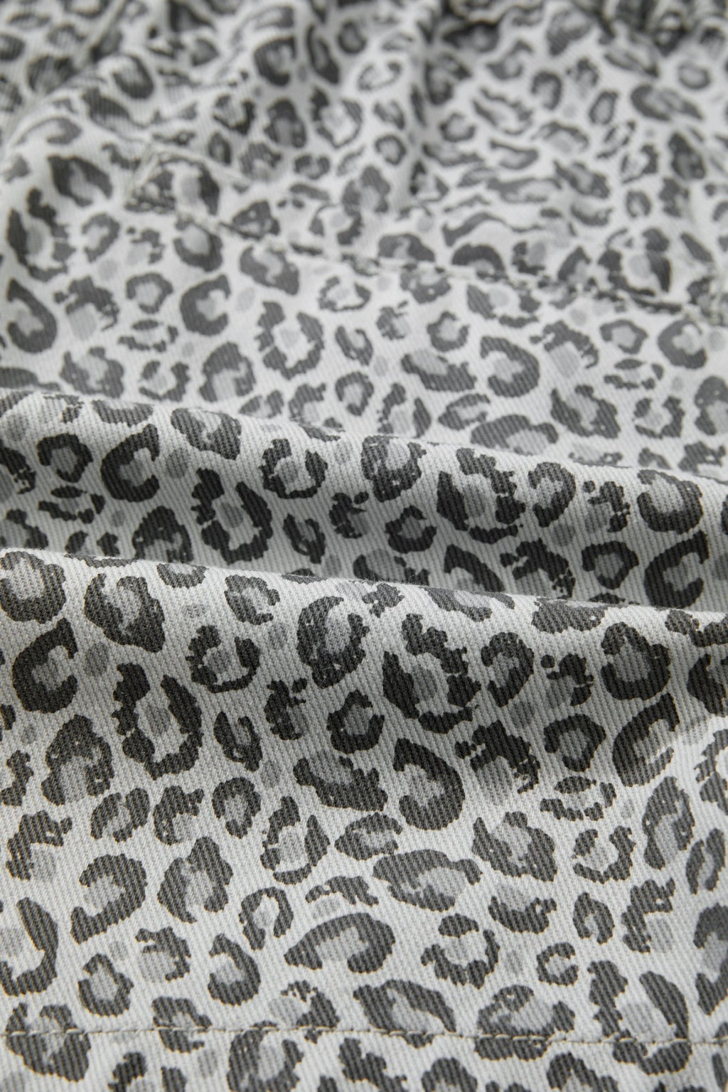 Leopard Denim Wrap Front Shorts - Rooted & Reckless Co.