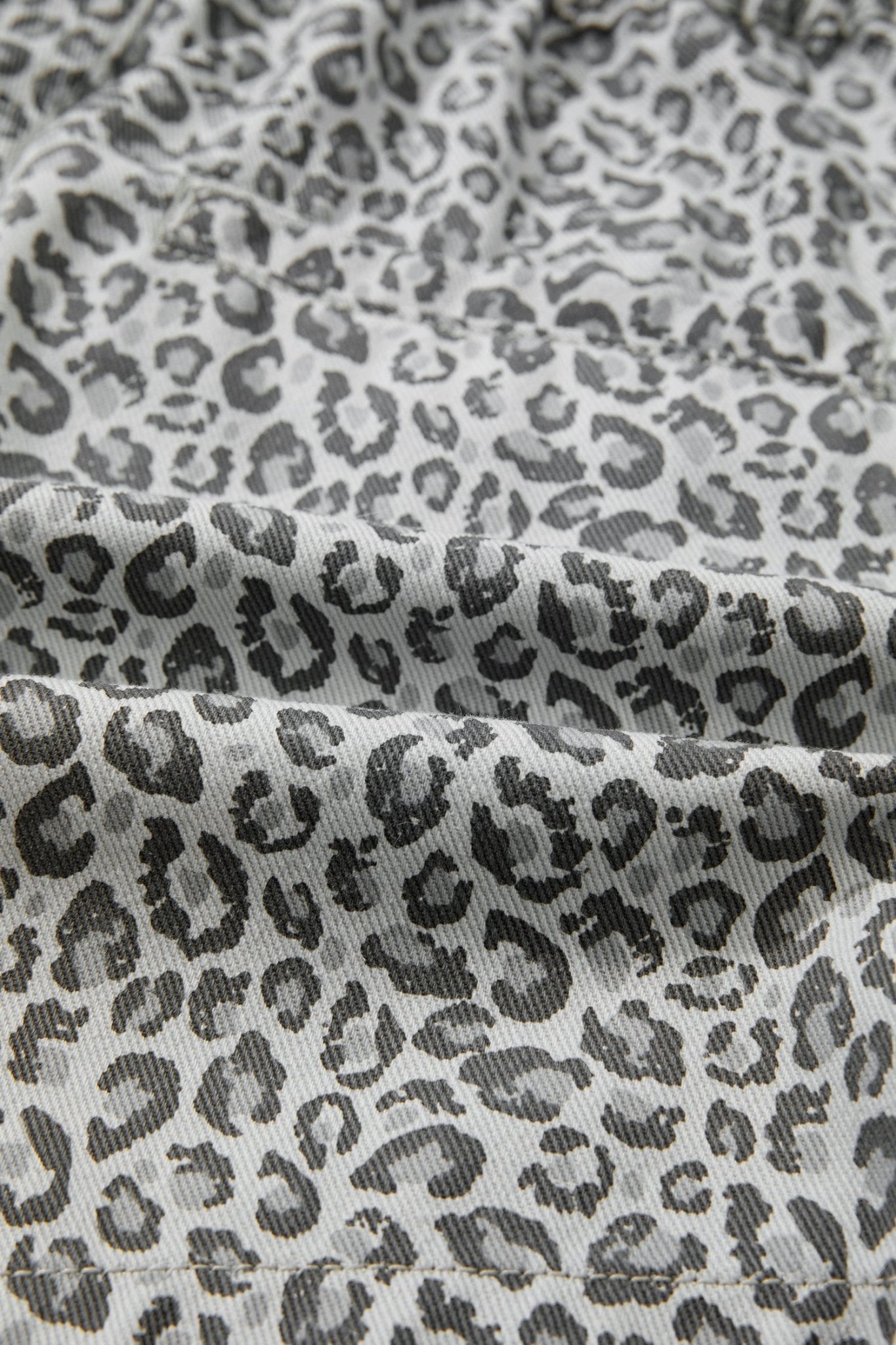 Leopard Denim Wrap Front Shorts - Rooted & Reckless Co.