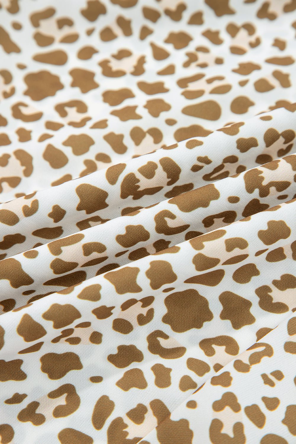 Leopard Drawstring Elastic Waist Straight Leg Pants - Rooted & Reckless Co.