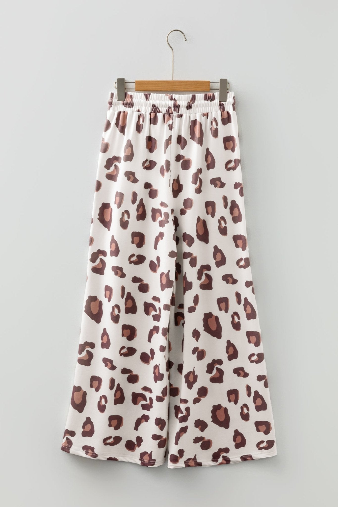 Leopard Drawstring High Waist Pocketed Pants - Rooted & Reckless Co.