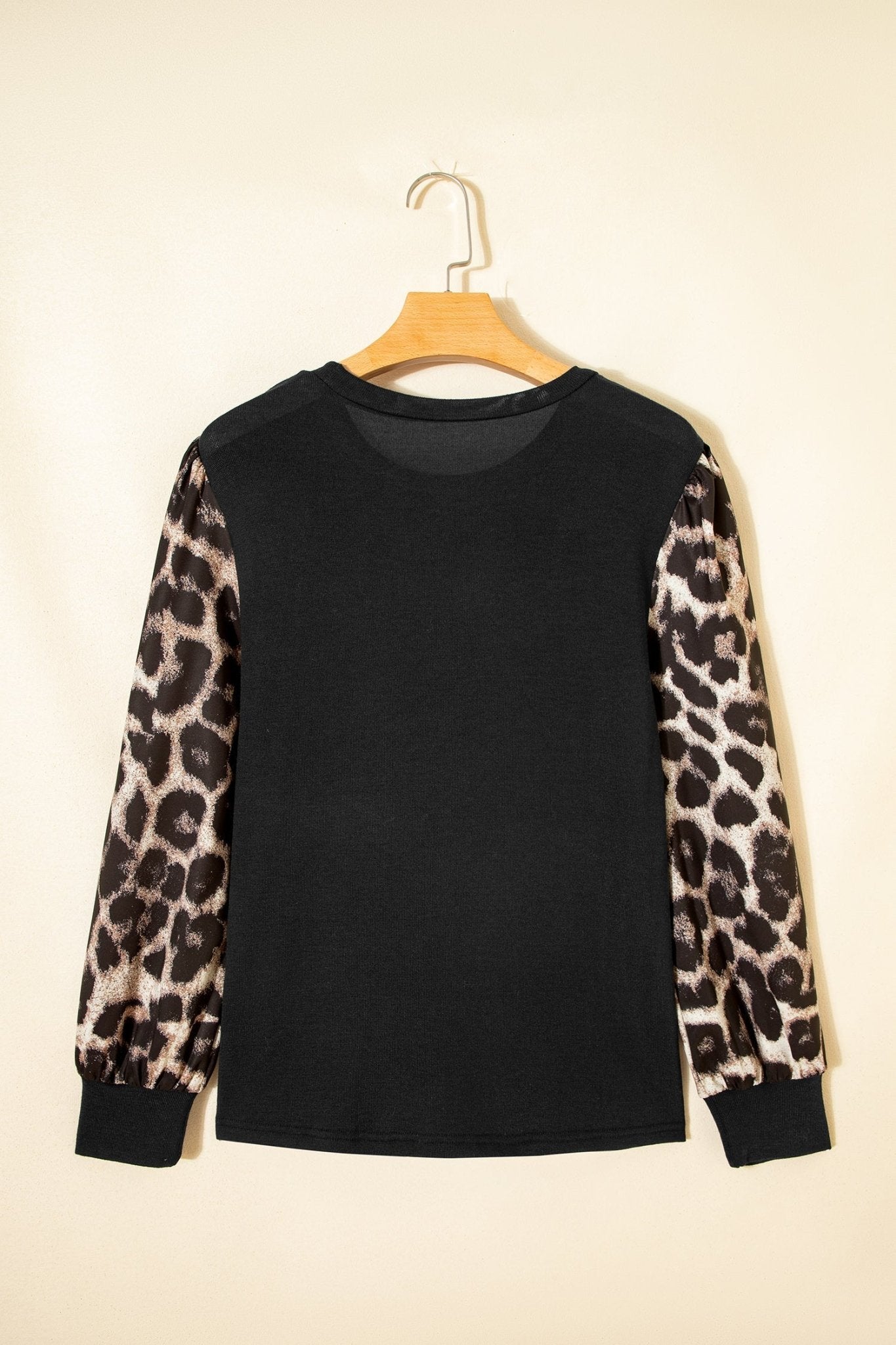 Leopard & Floral Patchwork Puff Sleeve Top - Rooted & Reckless Co.