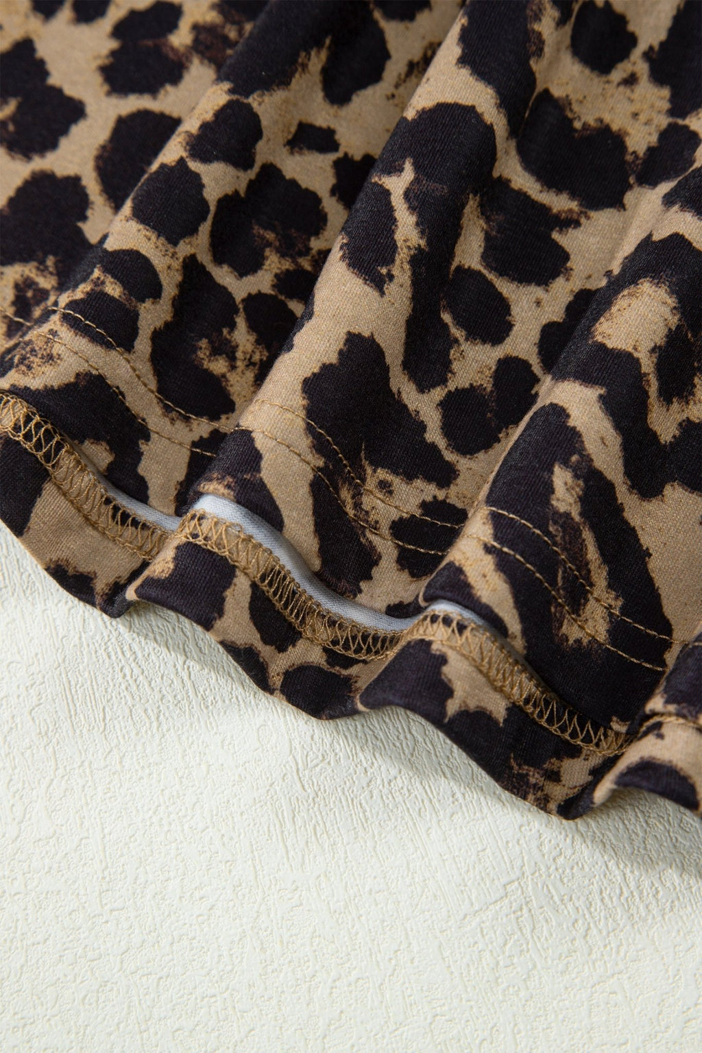 Leopard & Floral Square Neck Long Sleeve T-Shirt - Rooted & Reckless Co.