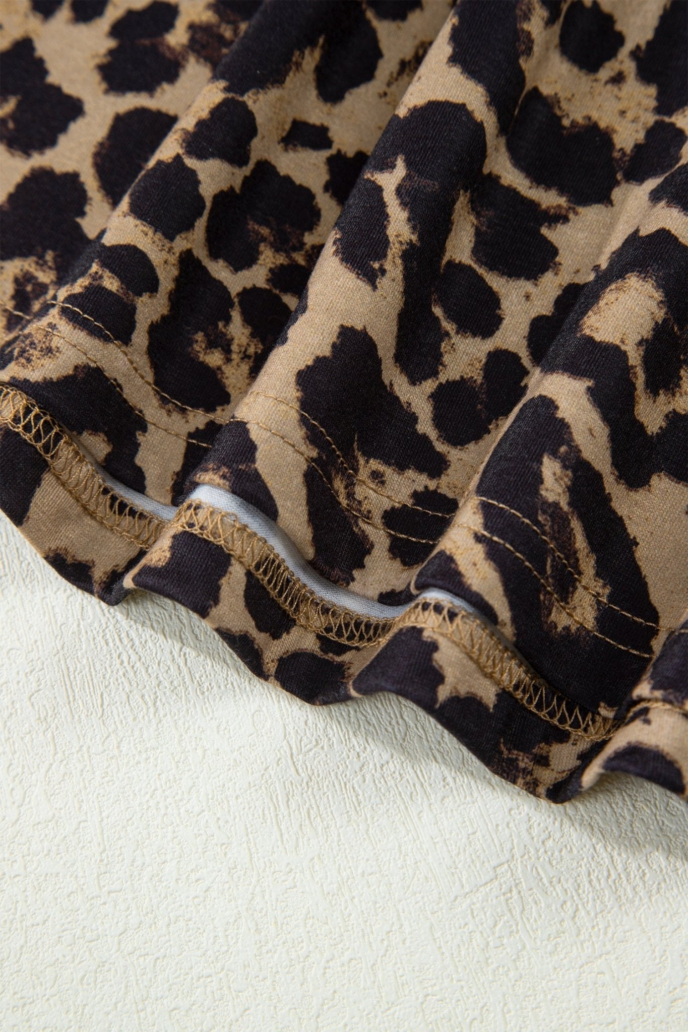Leopard & Floral Square Neck Long Sleeve T-Shirt - Rooted & Reckless Co.