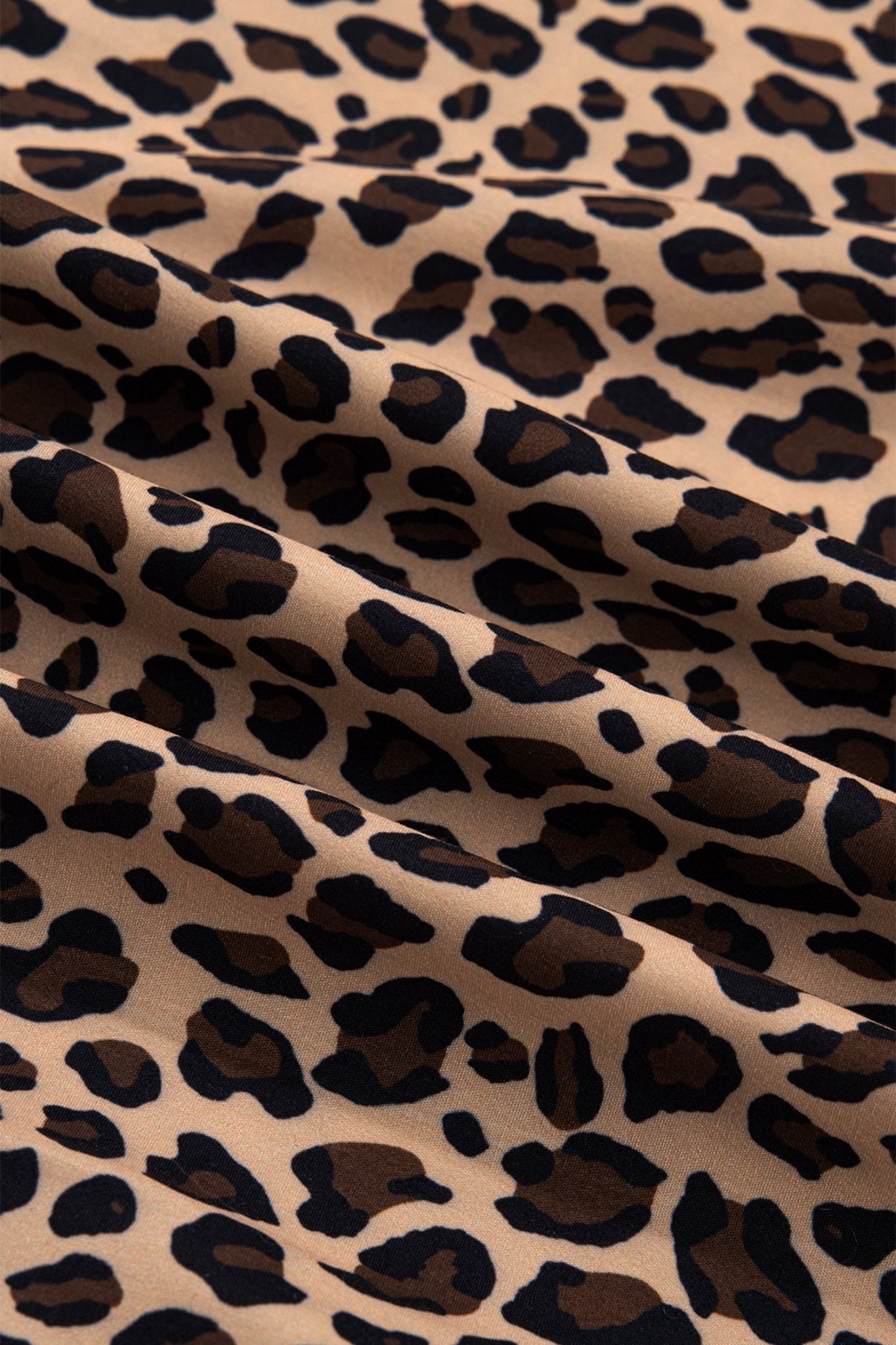 Leopard Frilled Square Neck Tank Top - Rooted & Reckless Co.
