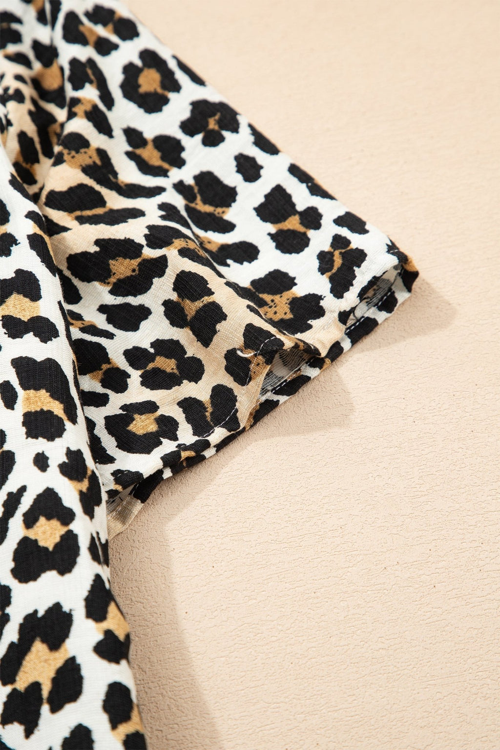 Leopard Half Buttoned Short Sleeve Mini Dress - Rooted & Reckless Co.