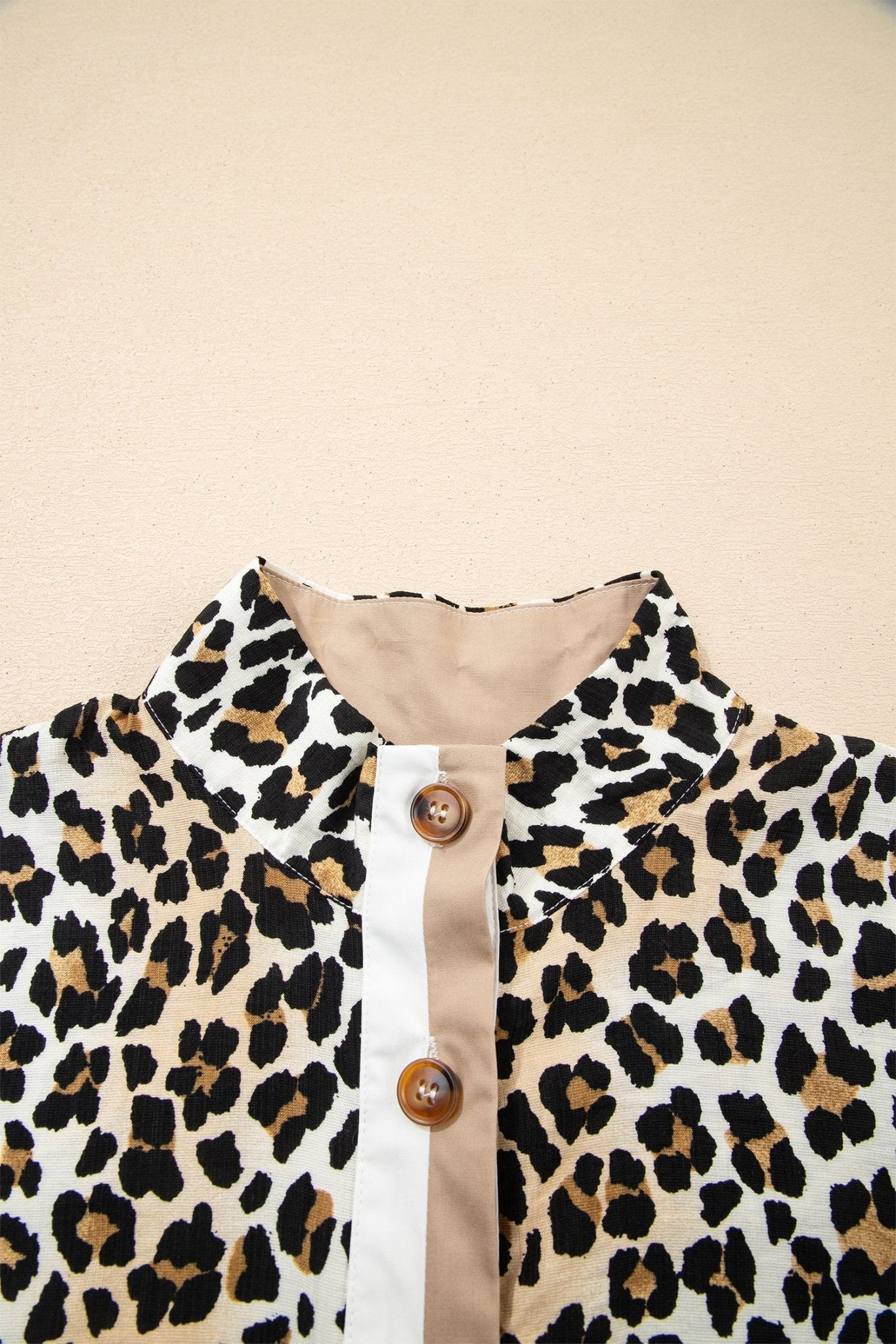 Leopard Half Buttoned Short Sleeve Mini Dress - Rooted & Reckless Co.