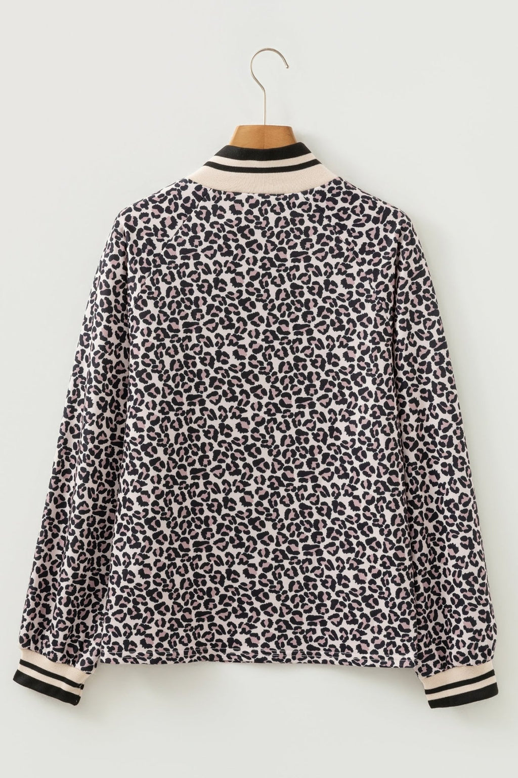 Leopard Half Zip Long Sleeve Blouse - Rooted & Reckless Co.