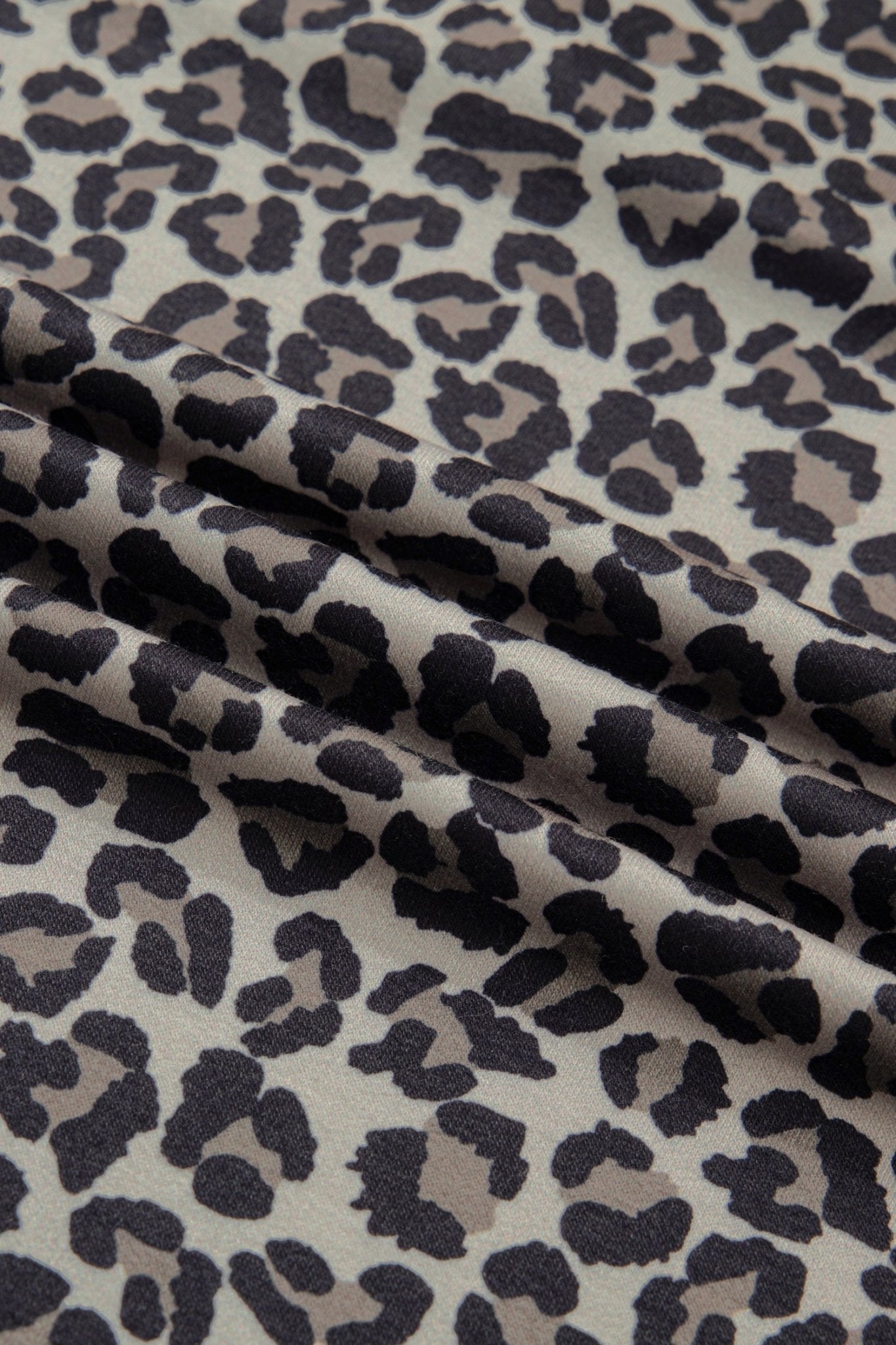 Leopard Half Zip Stripe Trim Short Sleeve Top - Rooted & Reckless Co.