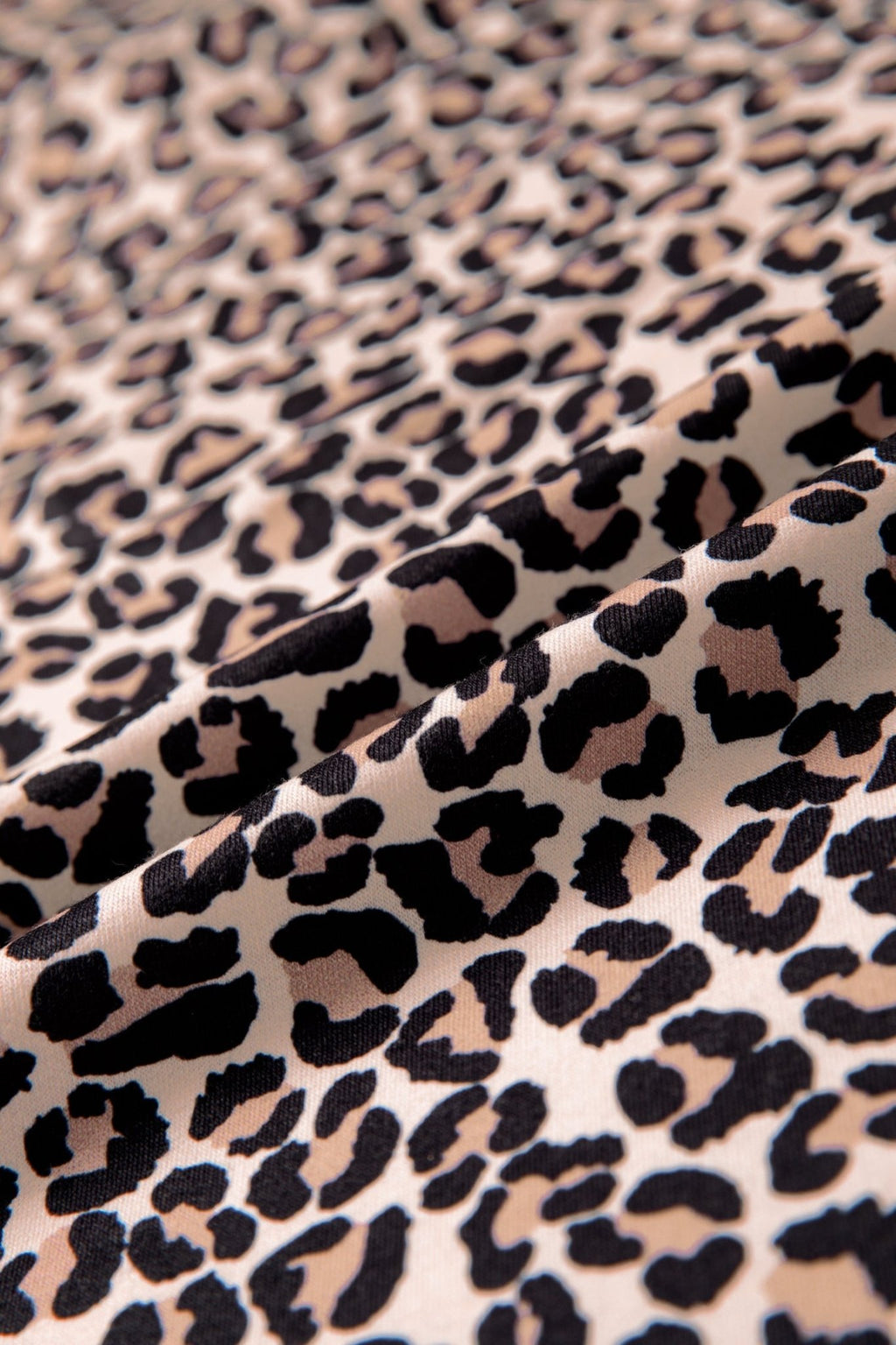 Leopard Half Zip Stripe Trim Short Sleeve Top - Rooted & Reckless Co.