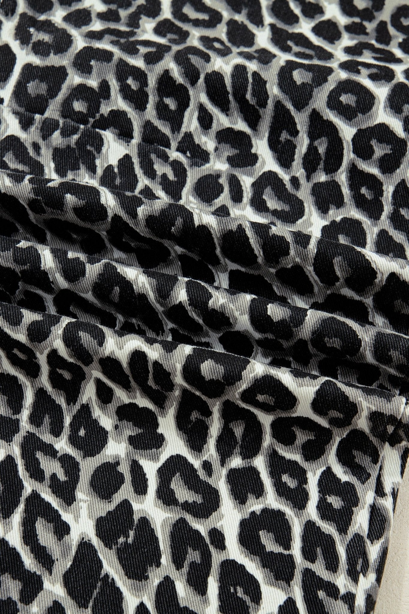 Leopard High Waist Barrel Leg Jeans - Rooted & Reckless Co.