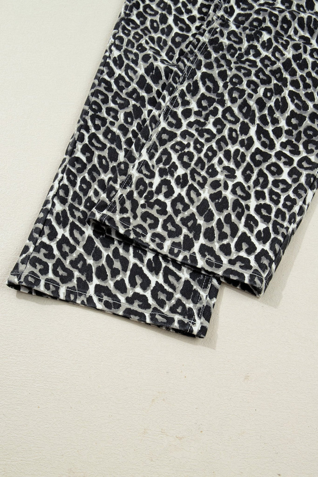 Leopard High Waist Barrel Leg Jeans - Rooted & Reckless Co.