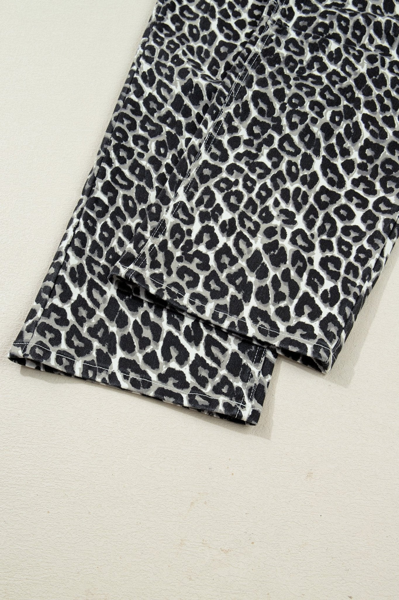 Leopard High Waist Barrel Leg Jeans - Rooted & Reckless Co.