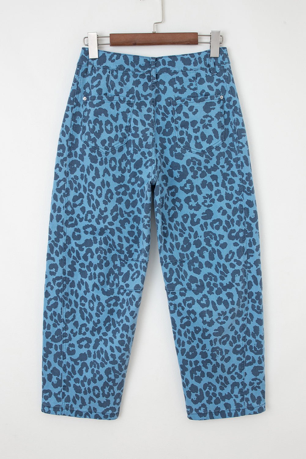 Leopard High Waist Straight Jeans - Rooted & Reckless Co.