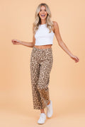 Leopard High Waist Straight Jeans - Rooted & Reckless Co.