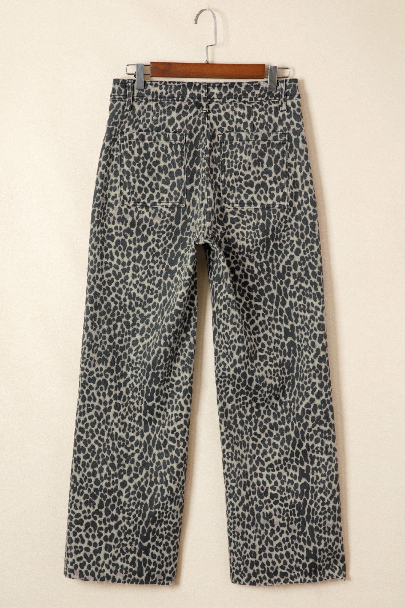 Leopard High Waist Wide Leg Jeans - Rooted & Reckless Co.