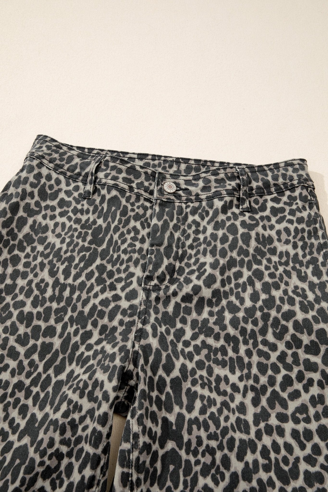 Leopard High Waist Wide Leg Jeans - Rooted & Reckless Co.