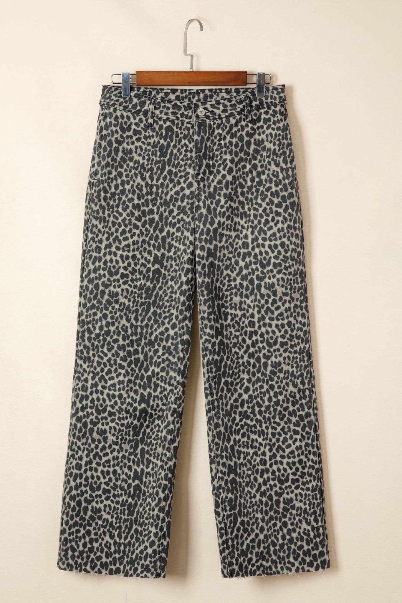 Leopard High Waist Wide Leg Jeans - Rooted & Reckless Co.