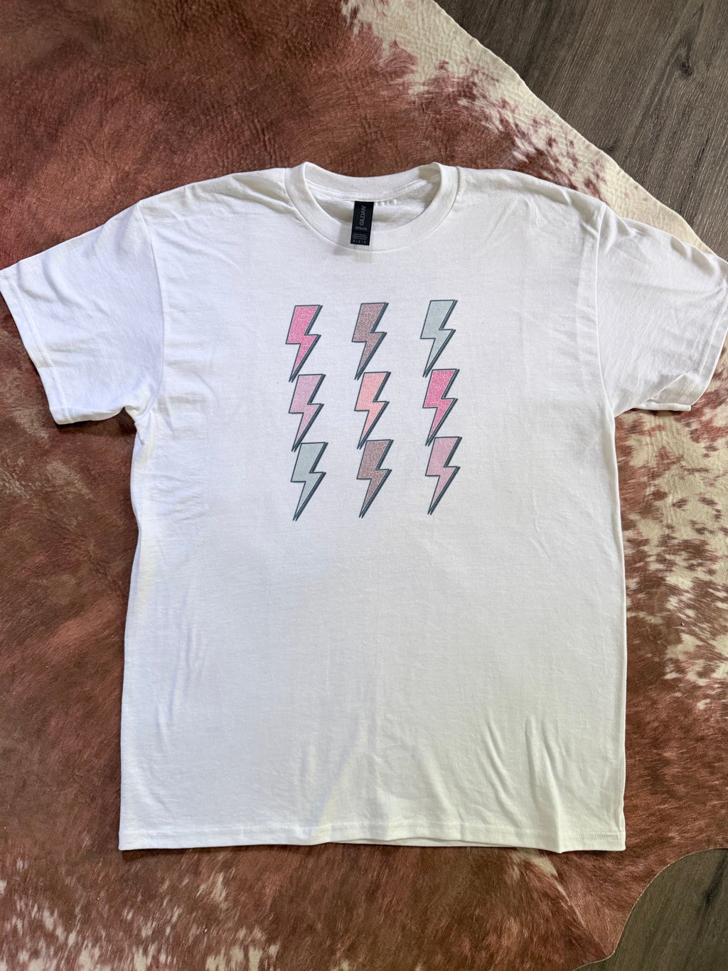 Leopard Lightning Sublimination Tee - Rooted & Reckless Co.