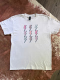 Leopard Lightning Sublimination Tee - Rooted & Reckless Co.