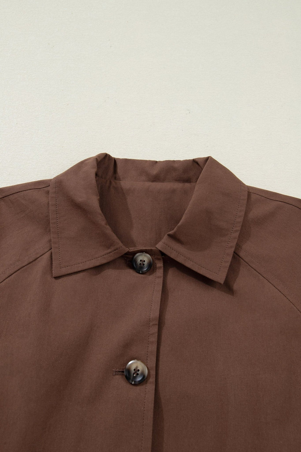 Leopard Lined Button Up Collared Jacket - Rooted & Reckless Co.