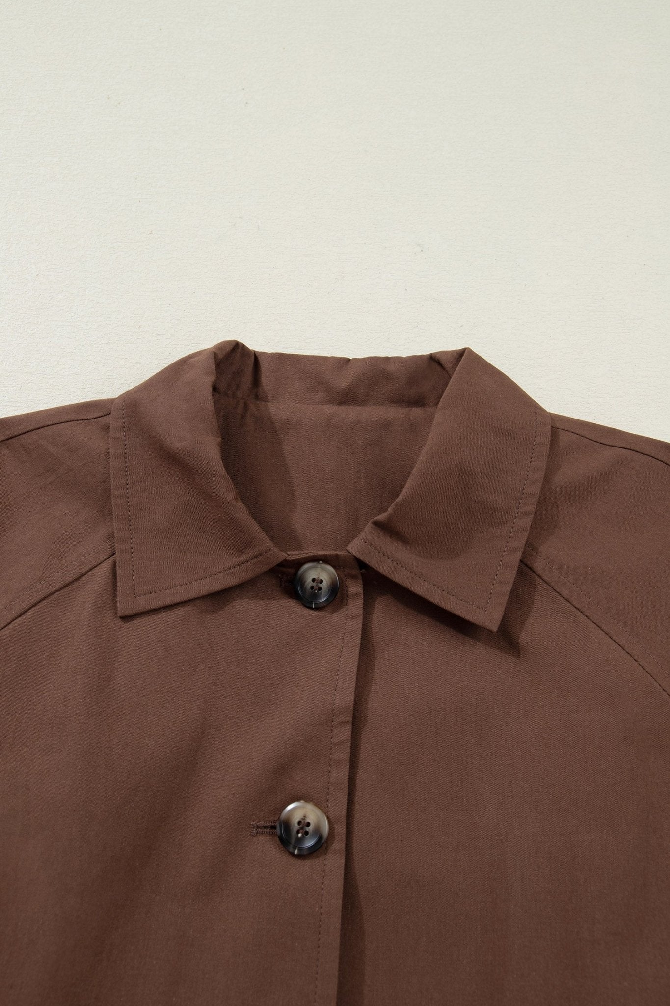 Leopard Lined Button Up Collared Jacket - Rooted & Reckless Co.