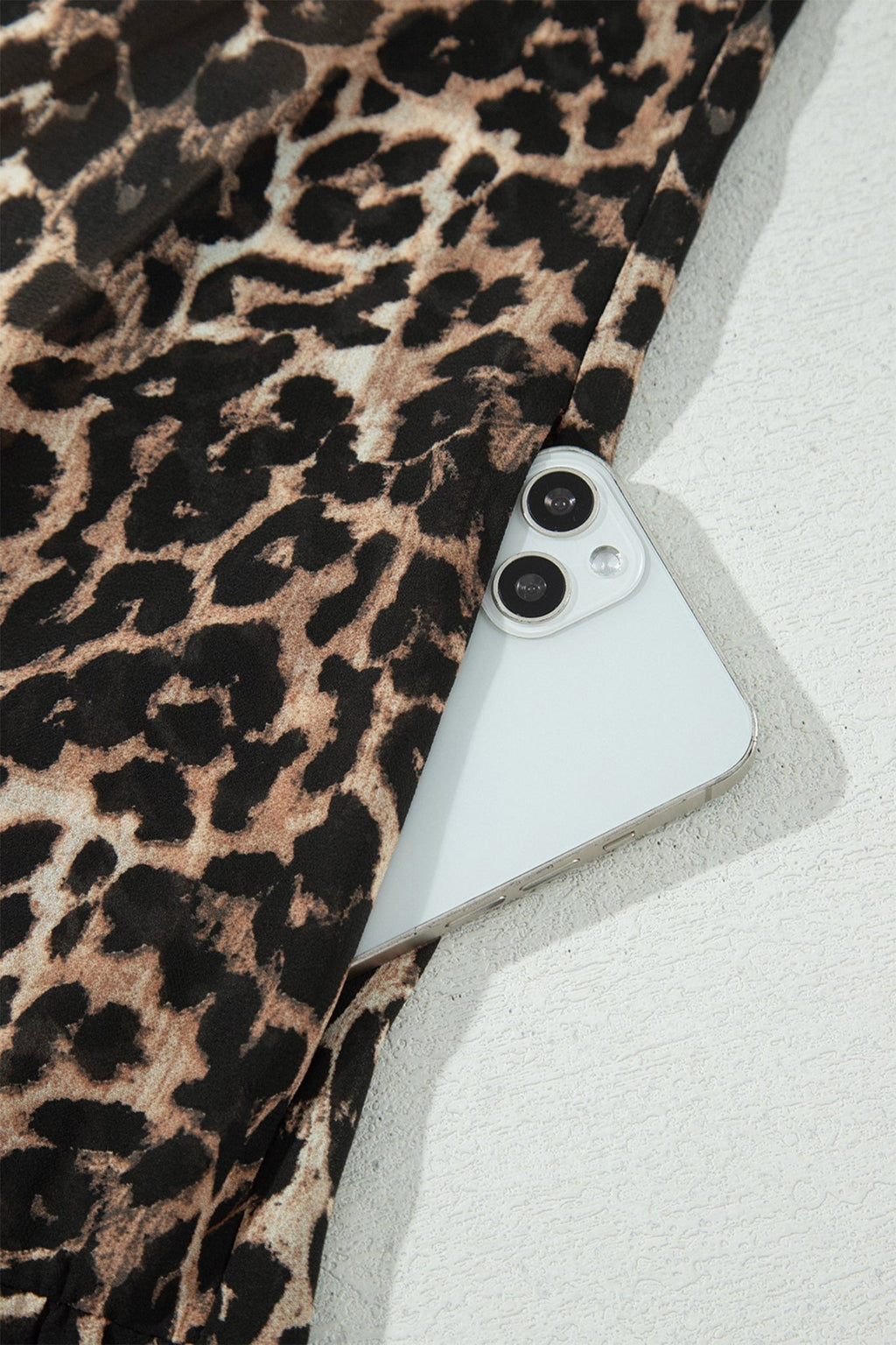 Leopard Long Sleeve Shift Mini Dress - Rooted & Reckless Co.