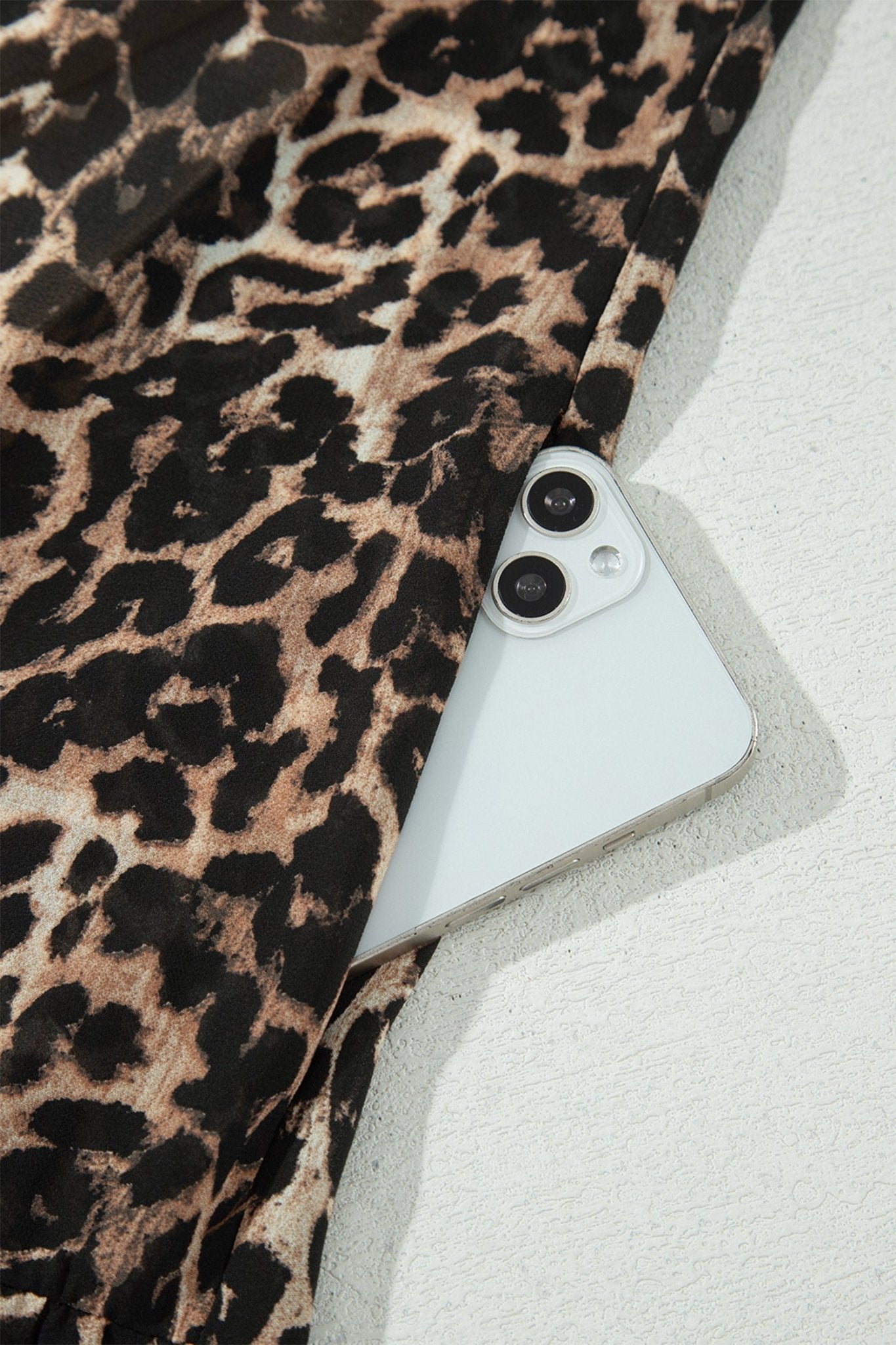 Leopard Long Sleeve Shift Mini Dress - Rooted & Reckless Co.