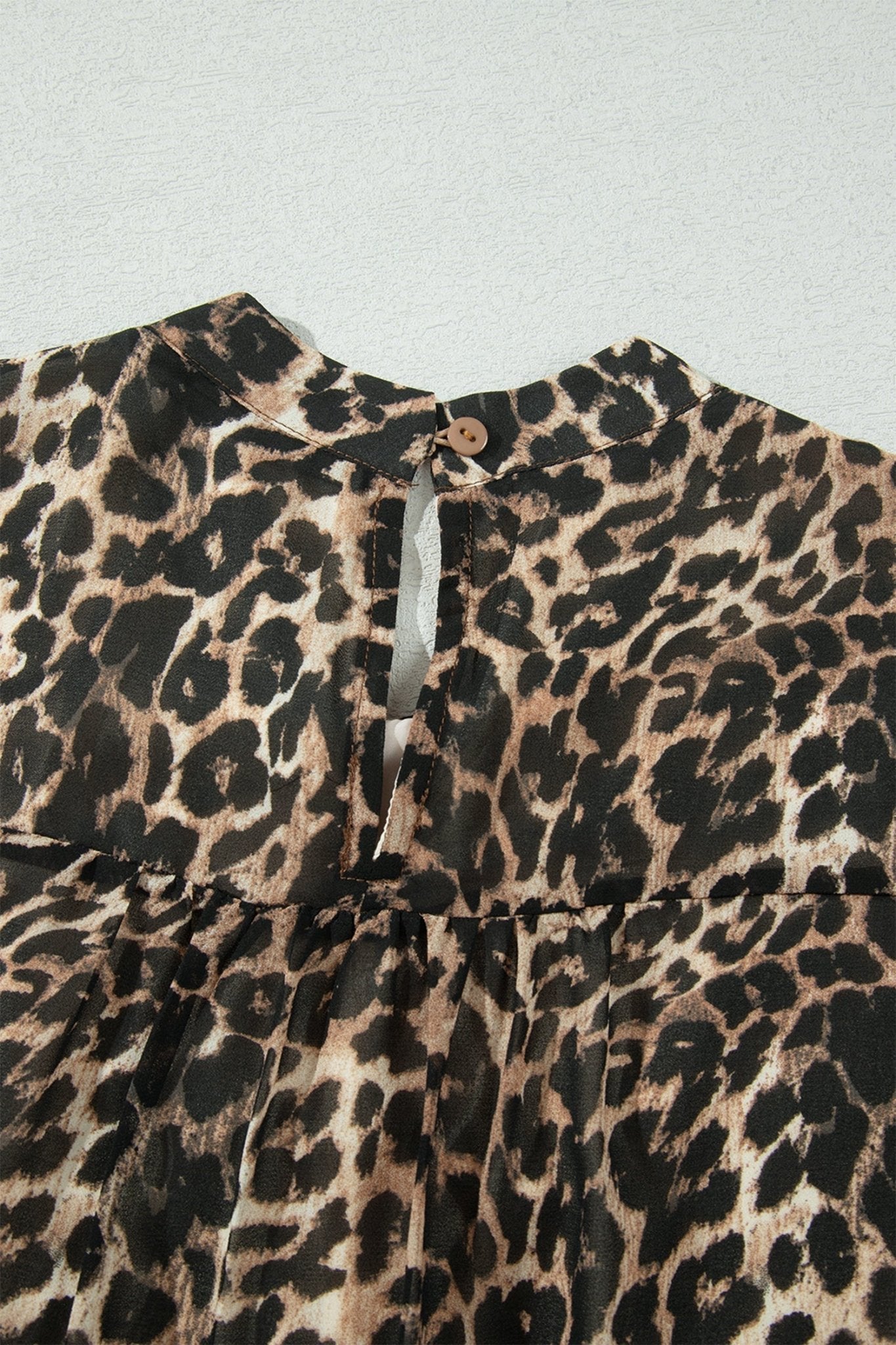 Leopard Long Sleeve Shift Mini Dress - Rooted & Reckless Co.