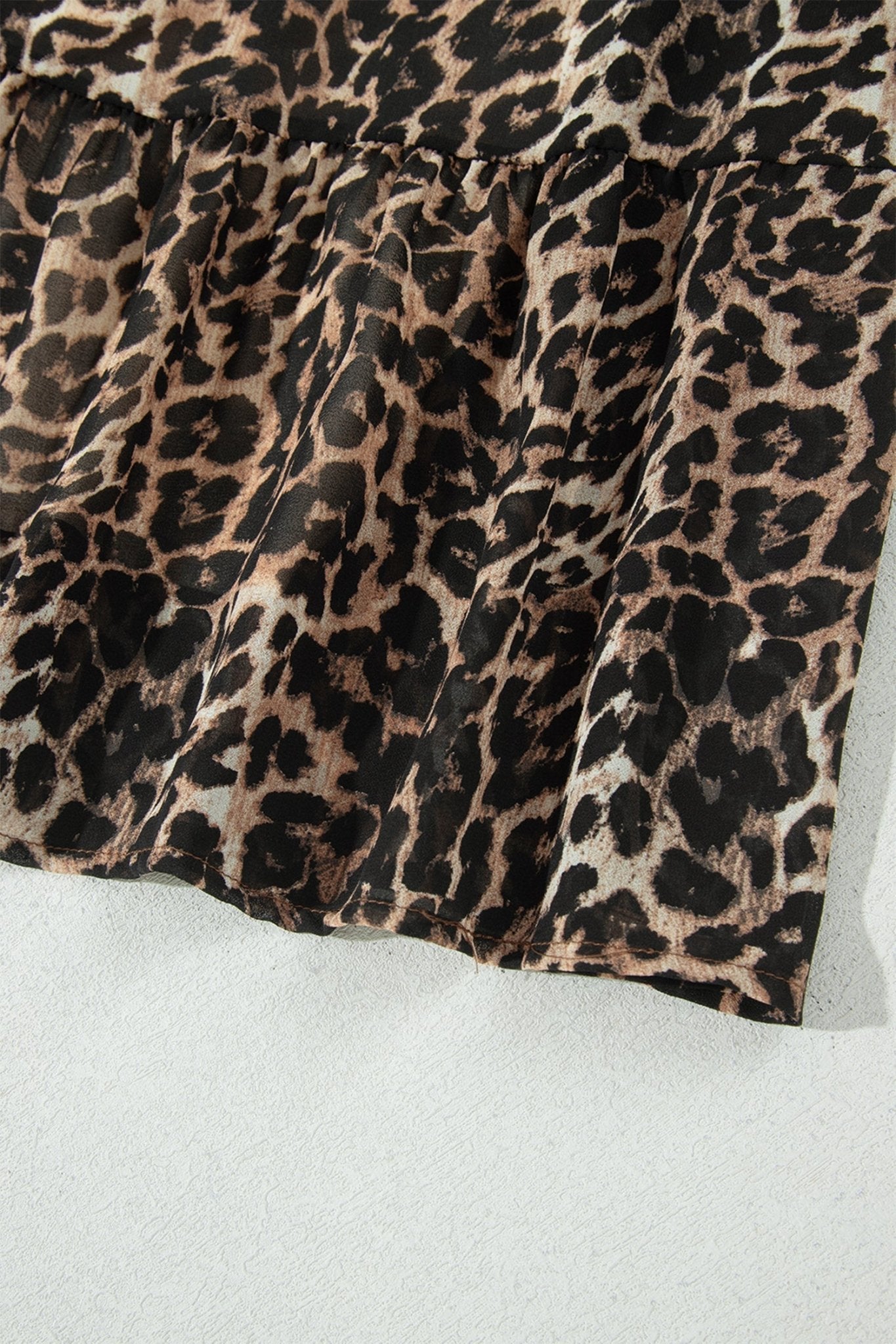 Leopard Long Sleeve Shift Mini Dress - Rooted & Reckless Co.