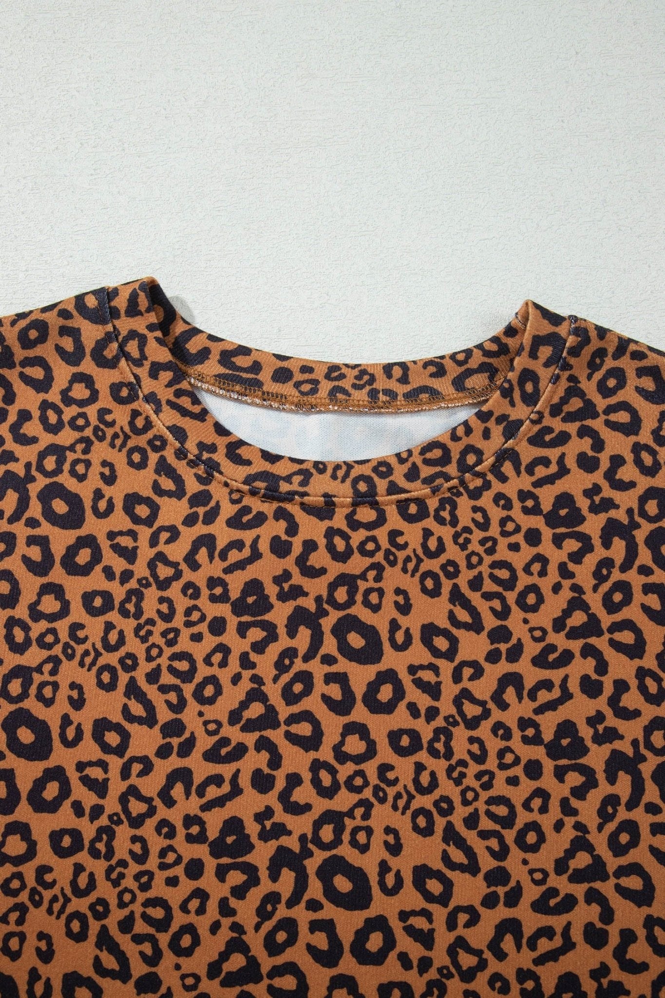 Leopard Long Sleeve Top & Drawstring Pants Set - Rooted & Reckless Co.