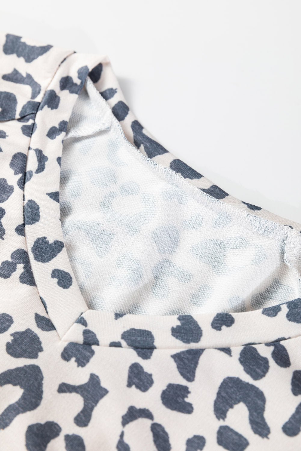 Leopard Long Sleeve V-Neck Top and Pant Set - Rooted & Reckless Co.