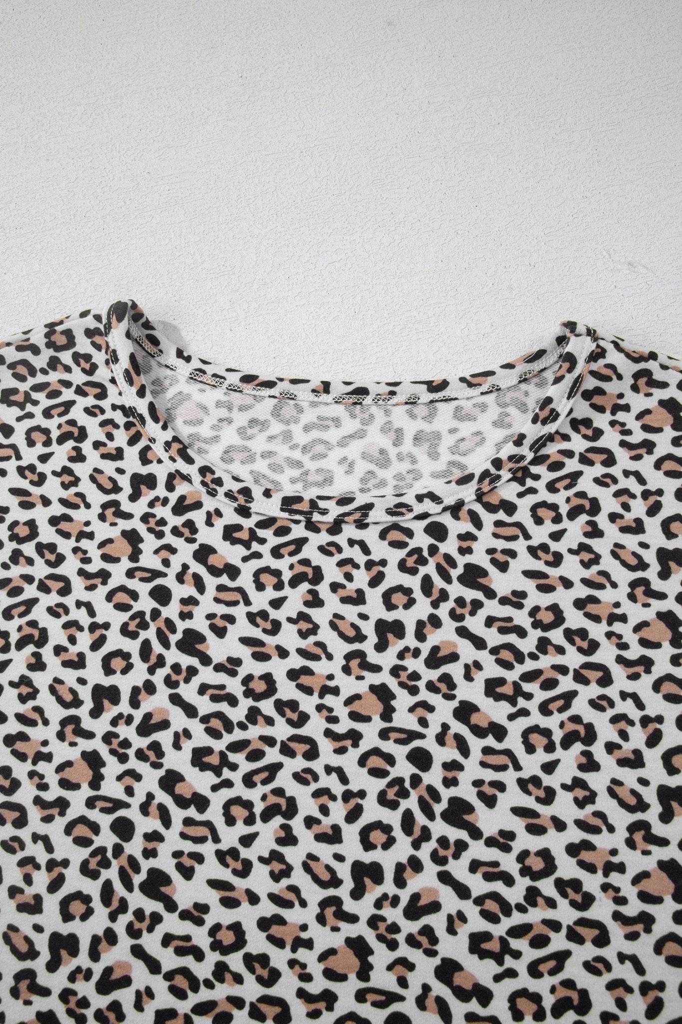 Leopard Loose Tee & Drawstring Waist Pants Set - Rooted & Reckless Co.