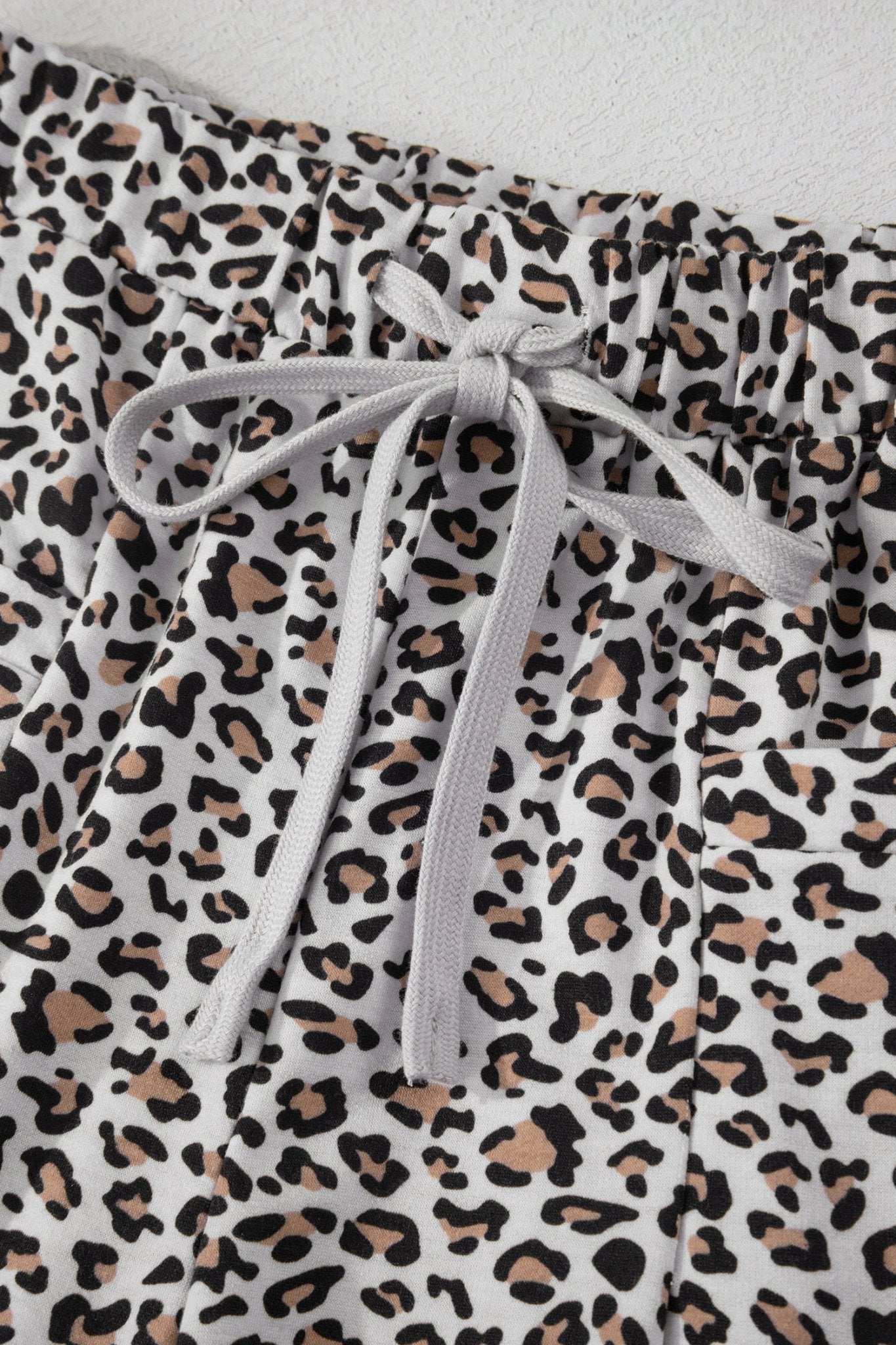 Leopard Loose Tee & Drawstring Waist Pants Set - Rooted & Reckless Co.