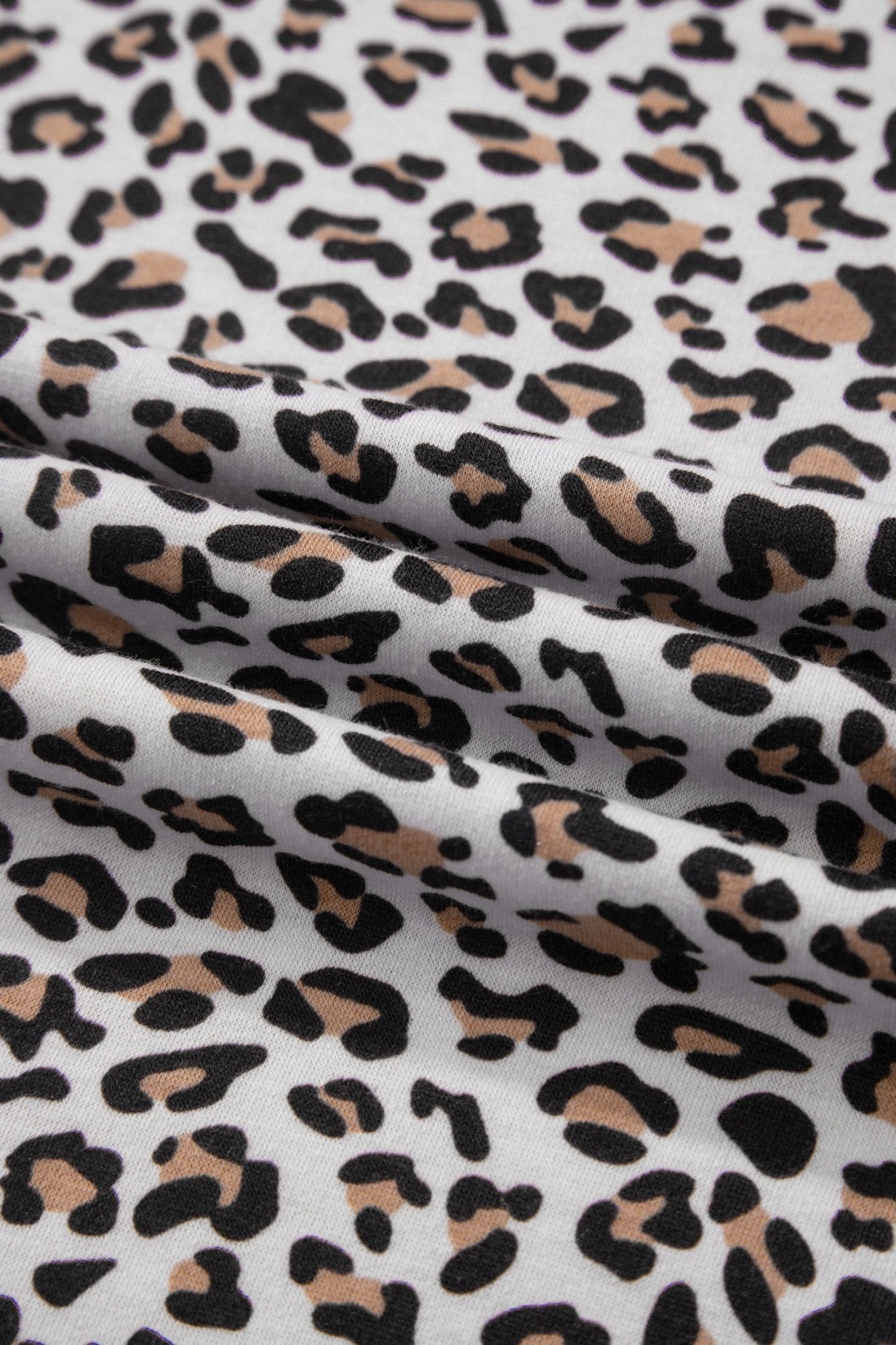 Leopard Loose Tee & Drawstring Waist Pants Set - Rooted & Reckless Co.