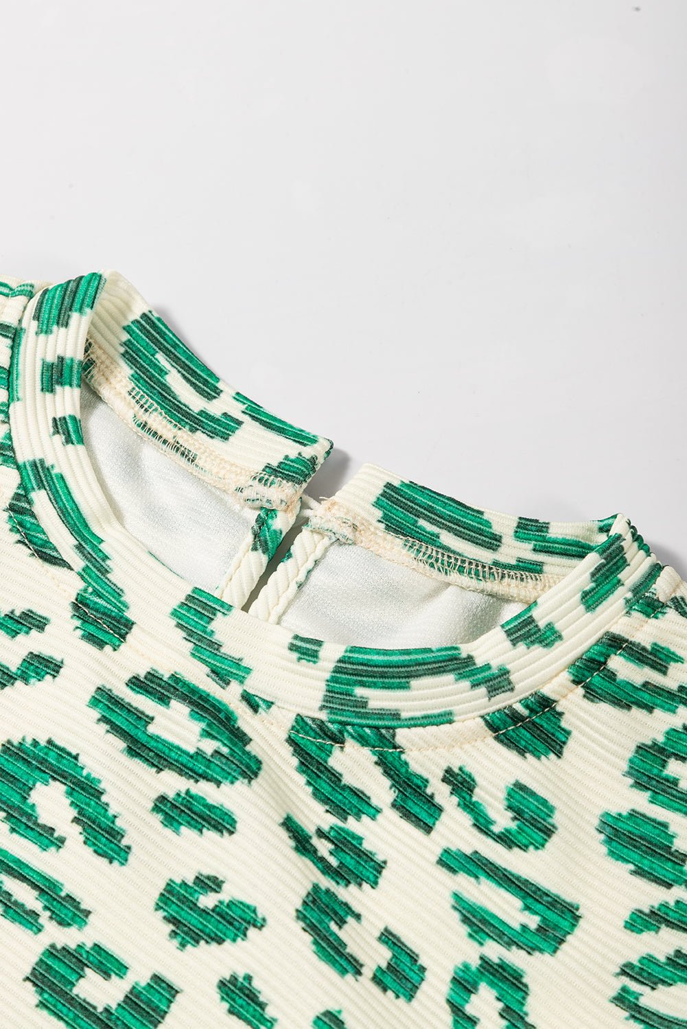 Leopard Mock Neck Puff Sleeve Top - Rooted & Reckless Co.