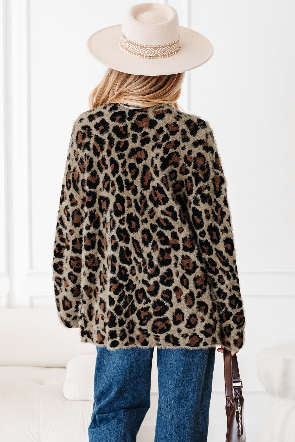 Leopard Open-Front Cardigan - Rooted & Reckless Co.