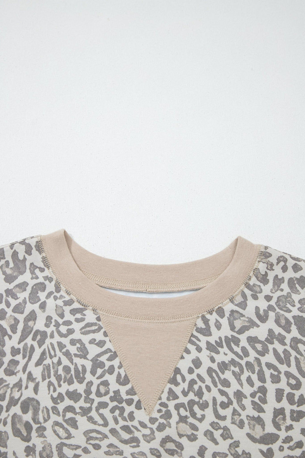 Leopard Patchwork Crew Neck Sweatshirt - Rooted & Reckless Co.