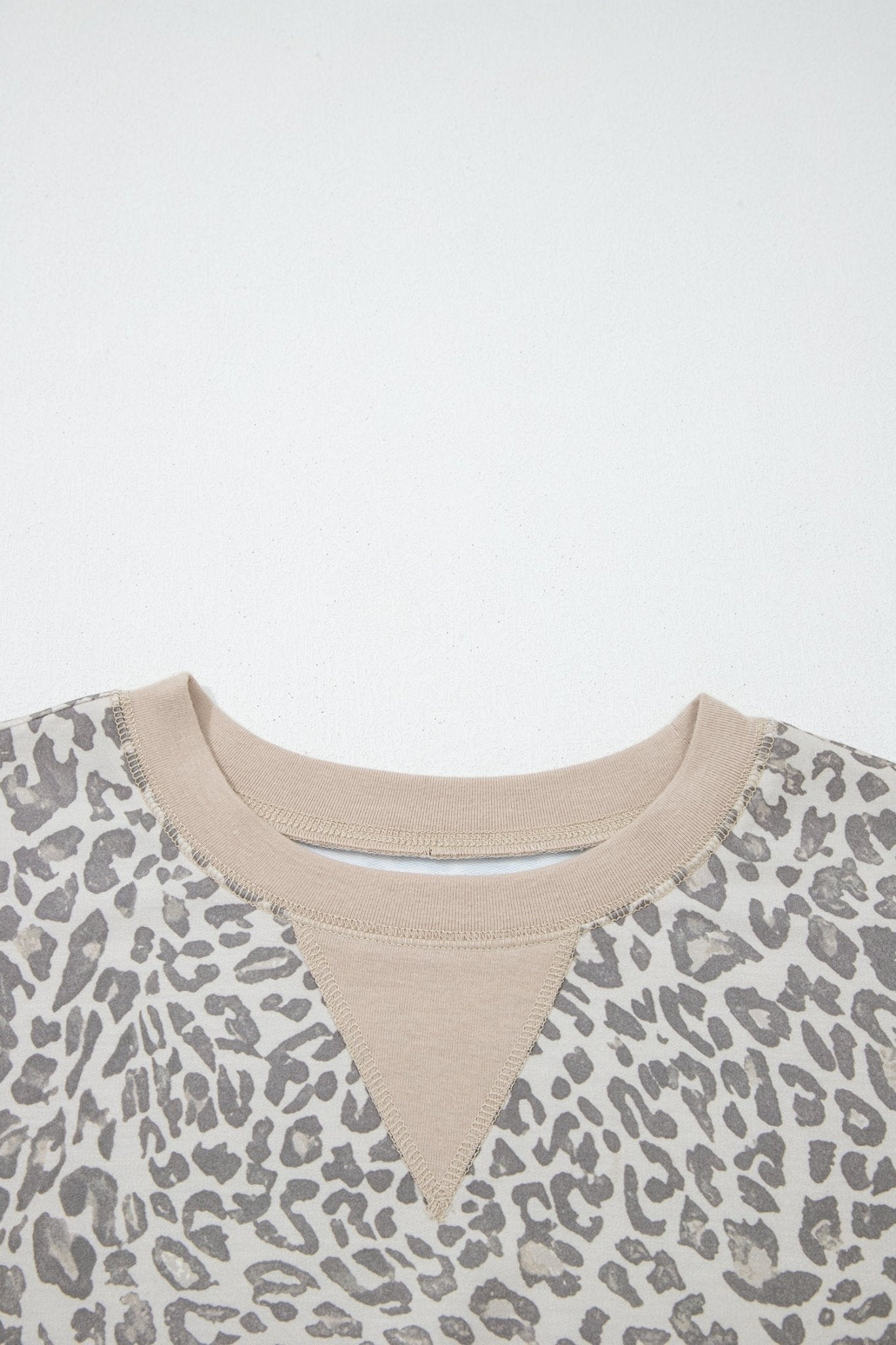 Leopard Patchwork Crew Neck Sweatshirt - Rooted & Reckless Co.