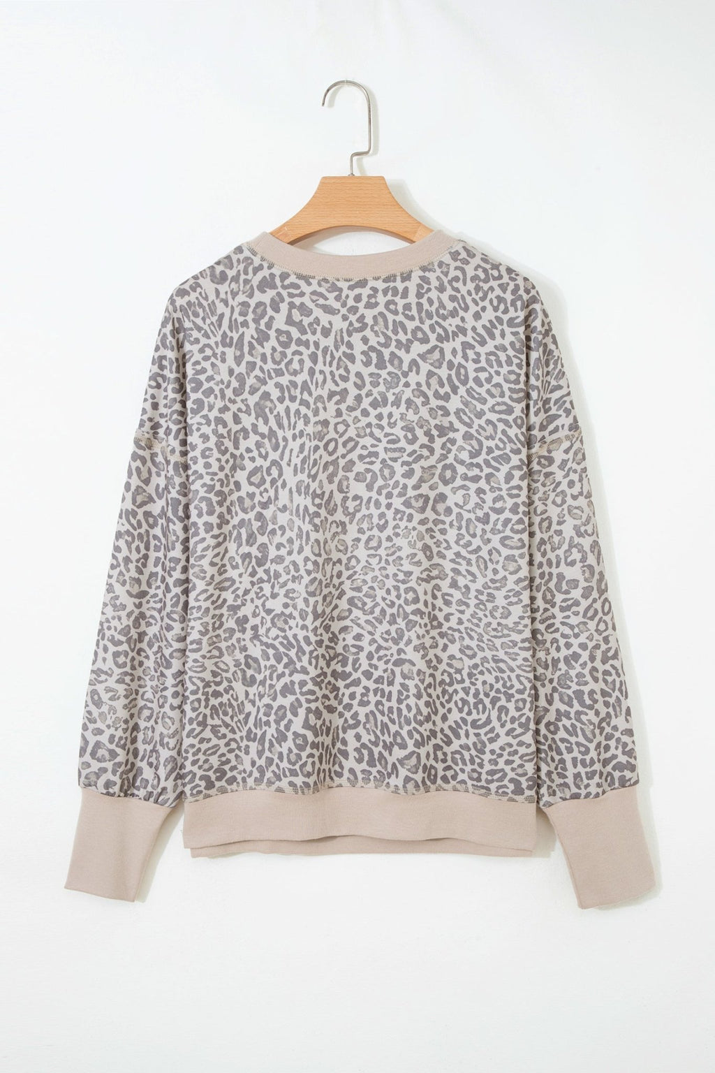 Leopard Patchwork Crew Neck Sweatshirt - Rooted & Reckless Co.