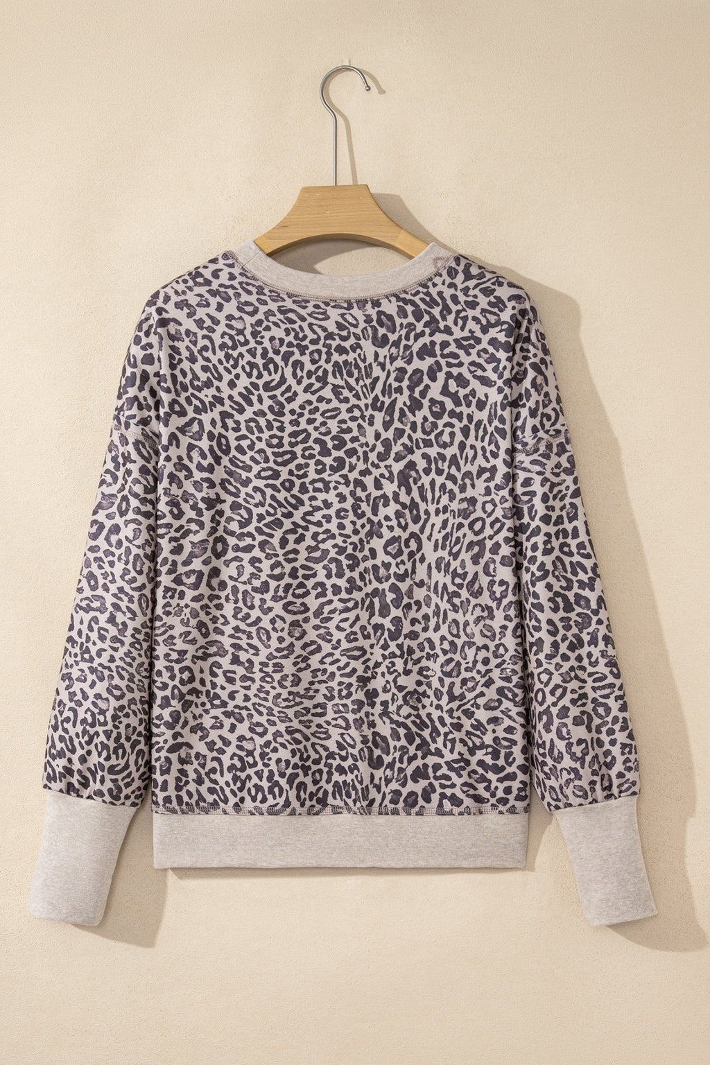 Leopard Patchwork Crew Neck Sweatshirt - Rooted & Reckless Co.