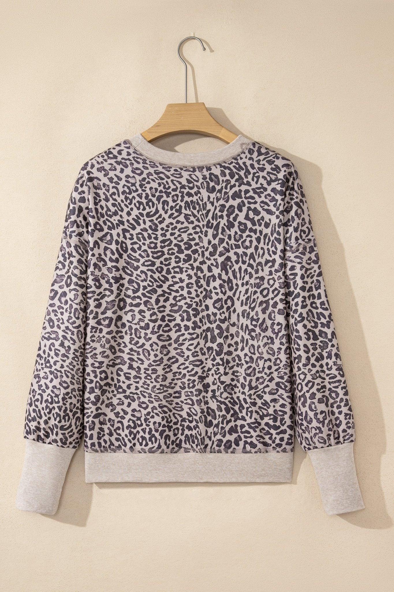 Leopard Patchwork Crew Neck Sweatshirt - Rooted & Reckless Co.