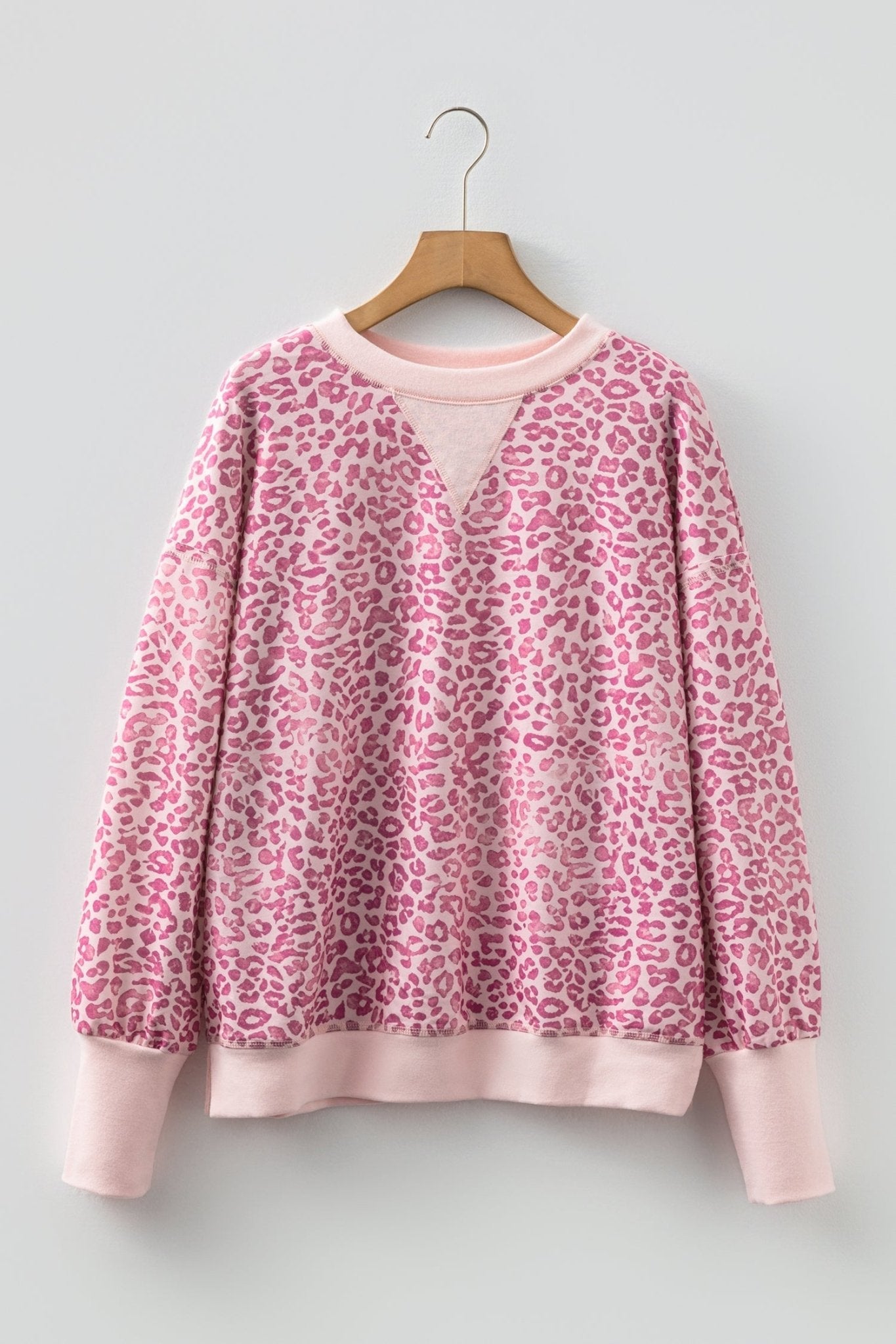 Leopard Patchwork Crew Neck Sweatshirt - Rooted & Reckless Co.